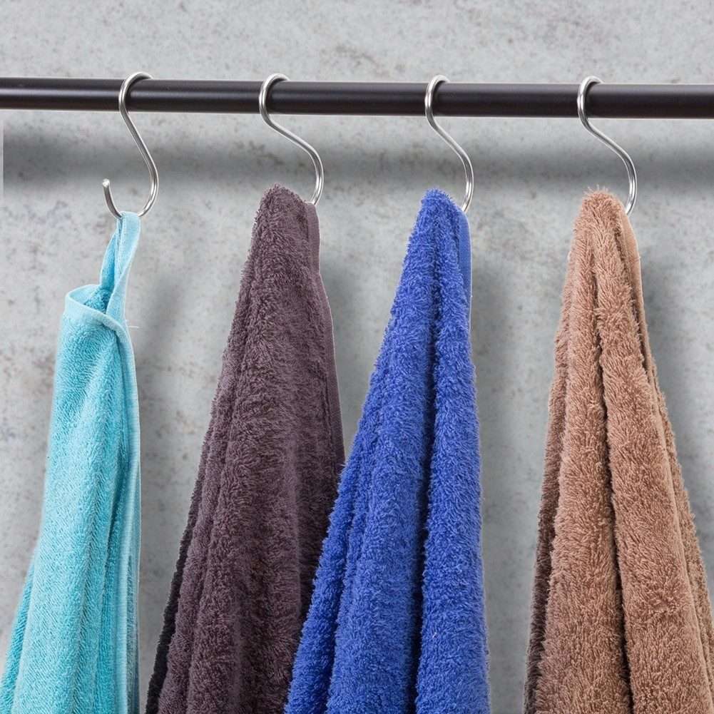 10pcs 2.5mm Multi-functional S-shaped Stainless Steel Metal Hook, Length: 5.5cm