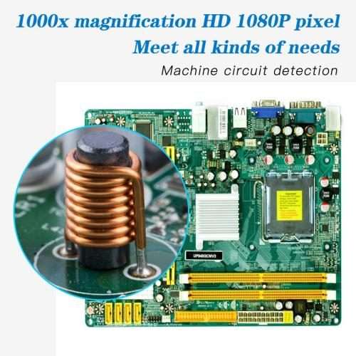 F210 HD 1080P WIFI 1000X Magnification Digital Microscope with 8 LED Light
