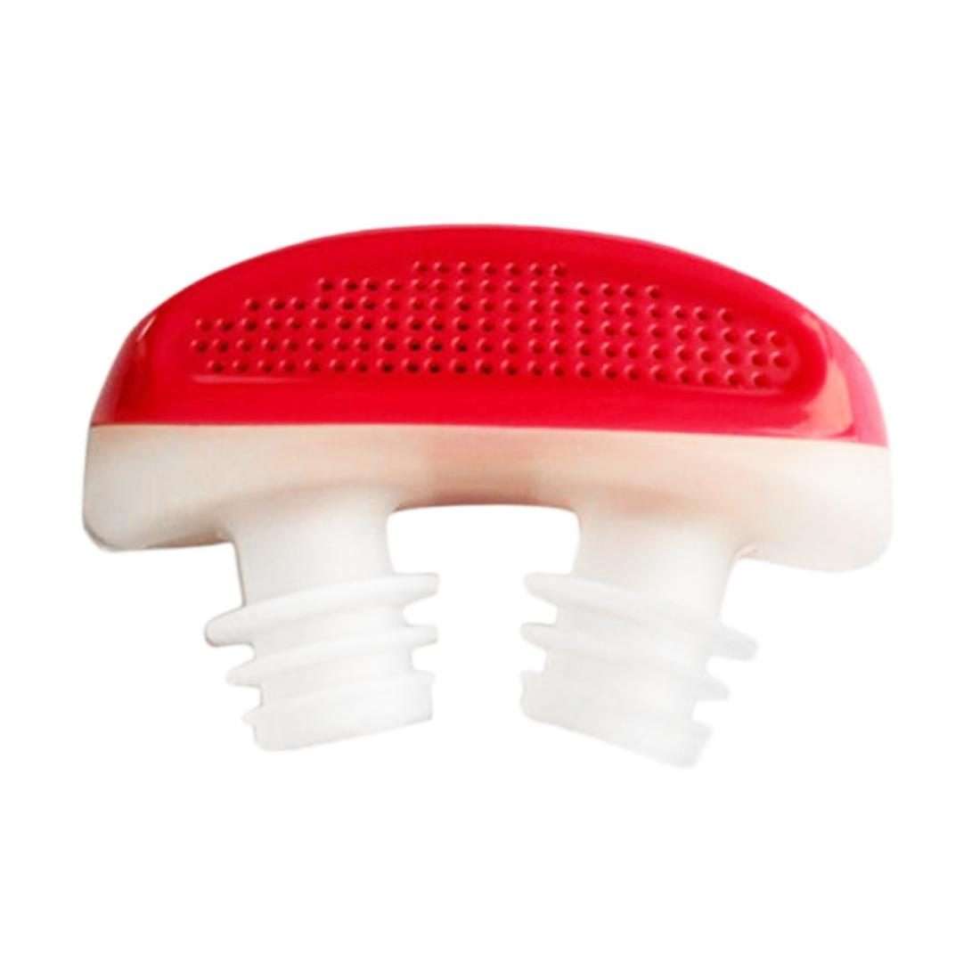 2 in 1 ABS Silicone Anti Snoring Air Purifier (Red)