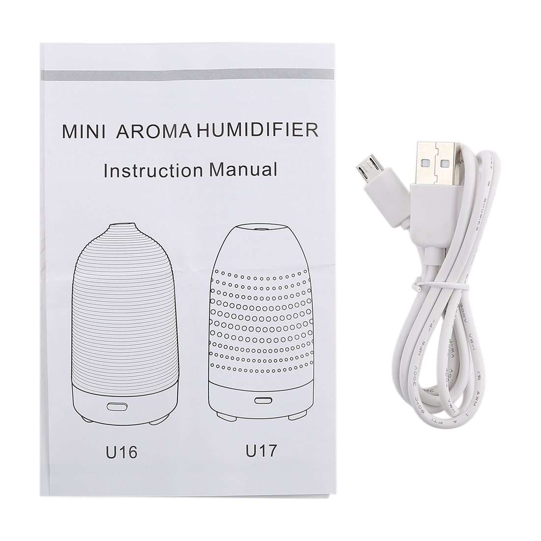 5W Capsule Shape Mini Humidifier with Colorful Light, Capacity: 50ml, DC 5V(White)