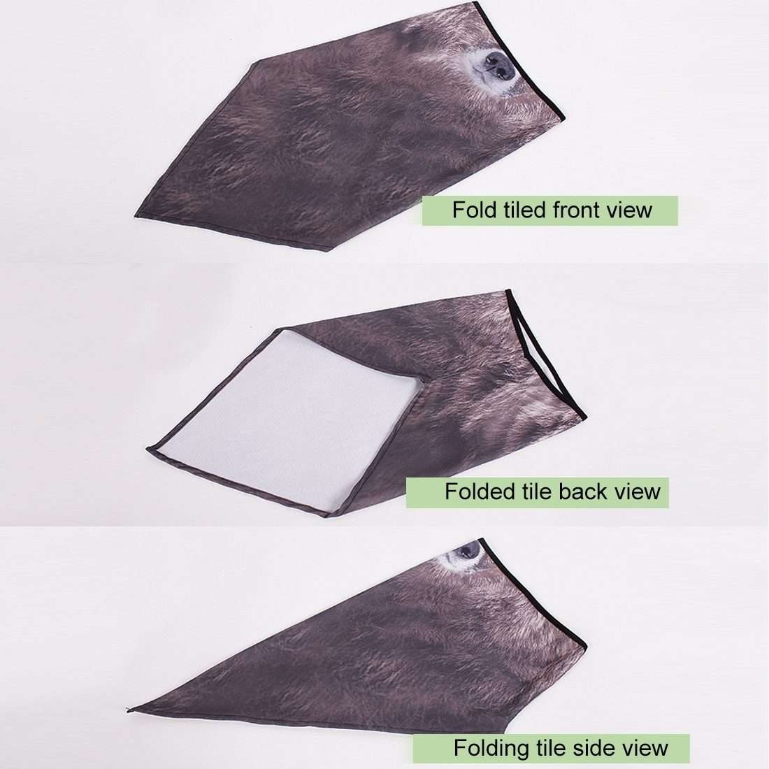Multifunction Outdoor Windproof Triangle Towel Animal Mask Hood