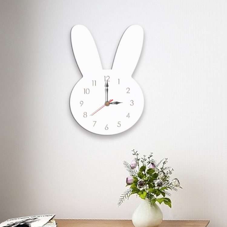 Rabbit Pattern Creative Living Room Decorative Wall Clock (White)