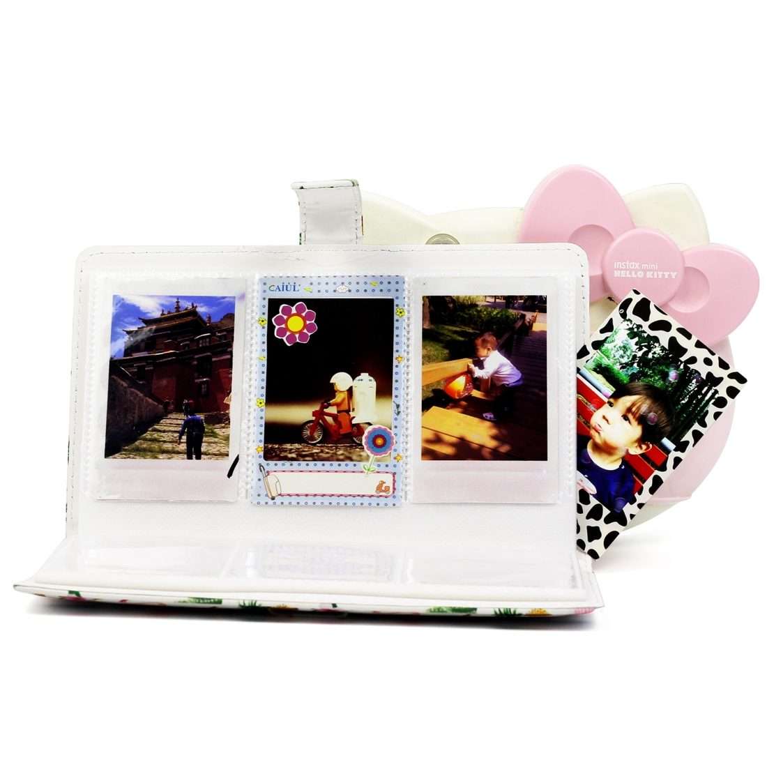 Flamingo Cactus Pattern 3 inch DIY PU Mini Creativity Insert Type 32 Pages Exquisite Photo Album f