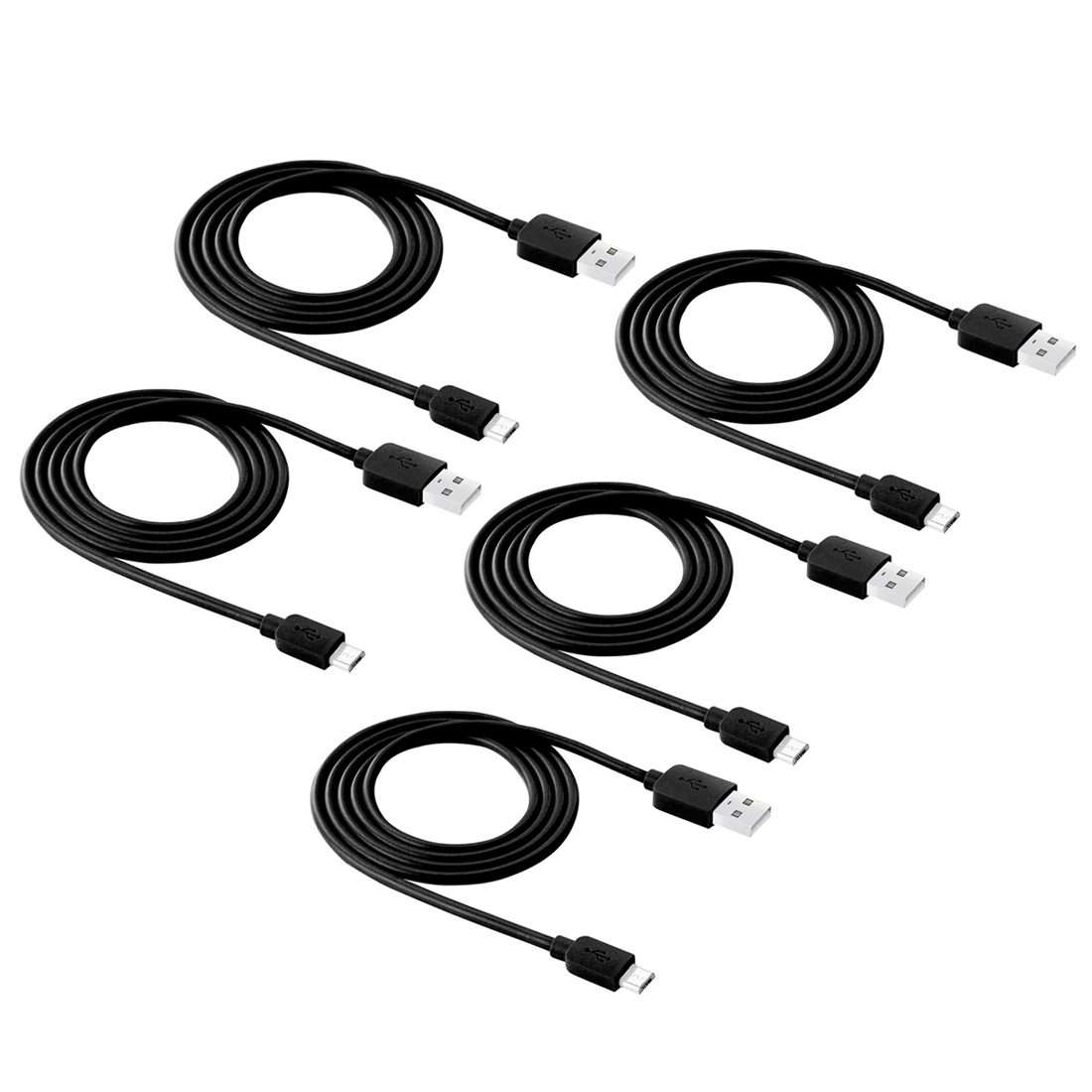5 PCS HAWEEL 1m High Speed Micro USB to USB Data Sync Charging Cable Kits