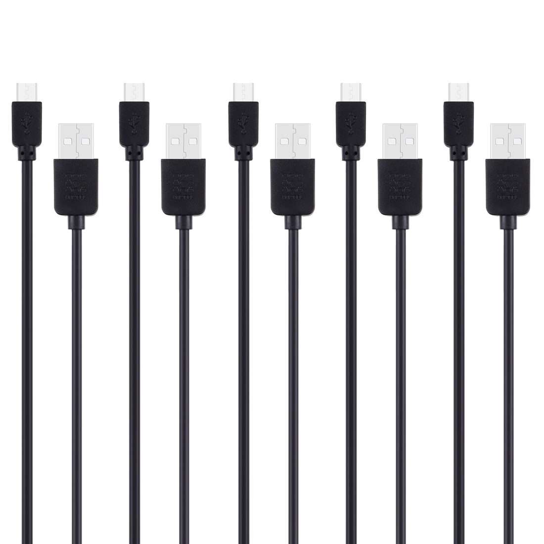 5 PCS HAWEEL 1m High Speed Micro USB to USB Data Sync Charging Cable Kits