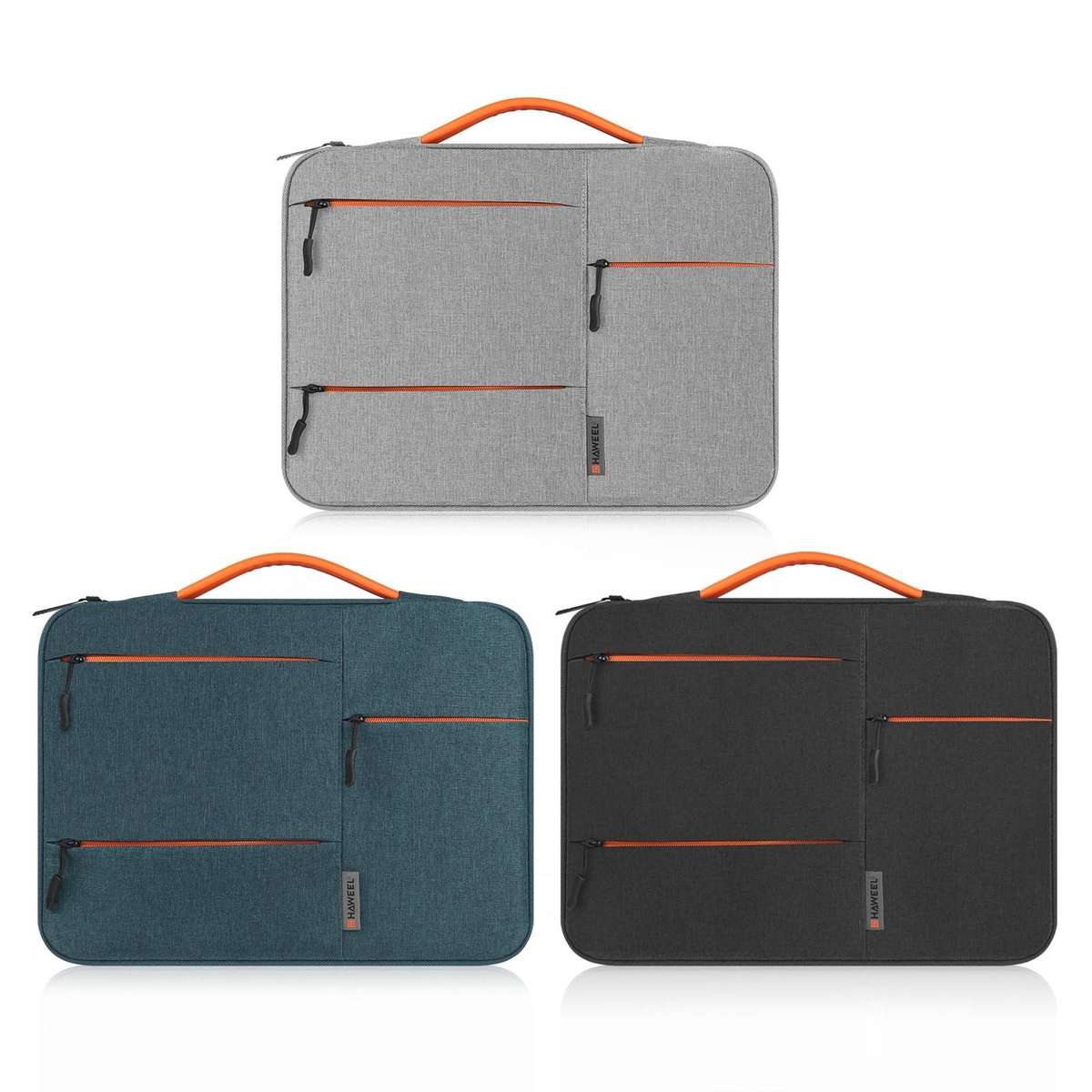 HAWEEL 15.0 inch Sleeve Case Zipper Briefcase Laptop Handbag For Macbook, Samsung ... (Navy Blue)