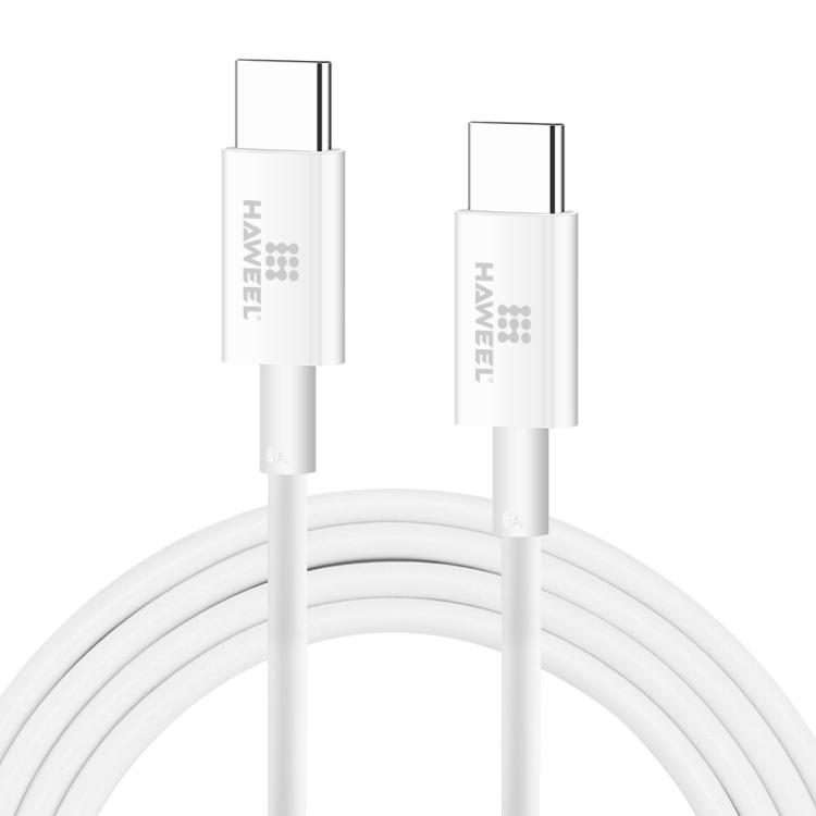 HAWEEL 100W 6A USB-C / Type-C to USB-C / Type-C Fast Charging Data Cable, Length: 1.52m