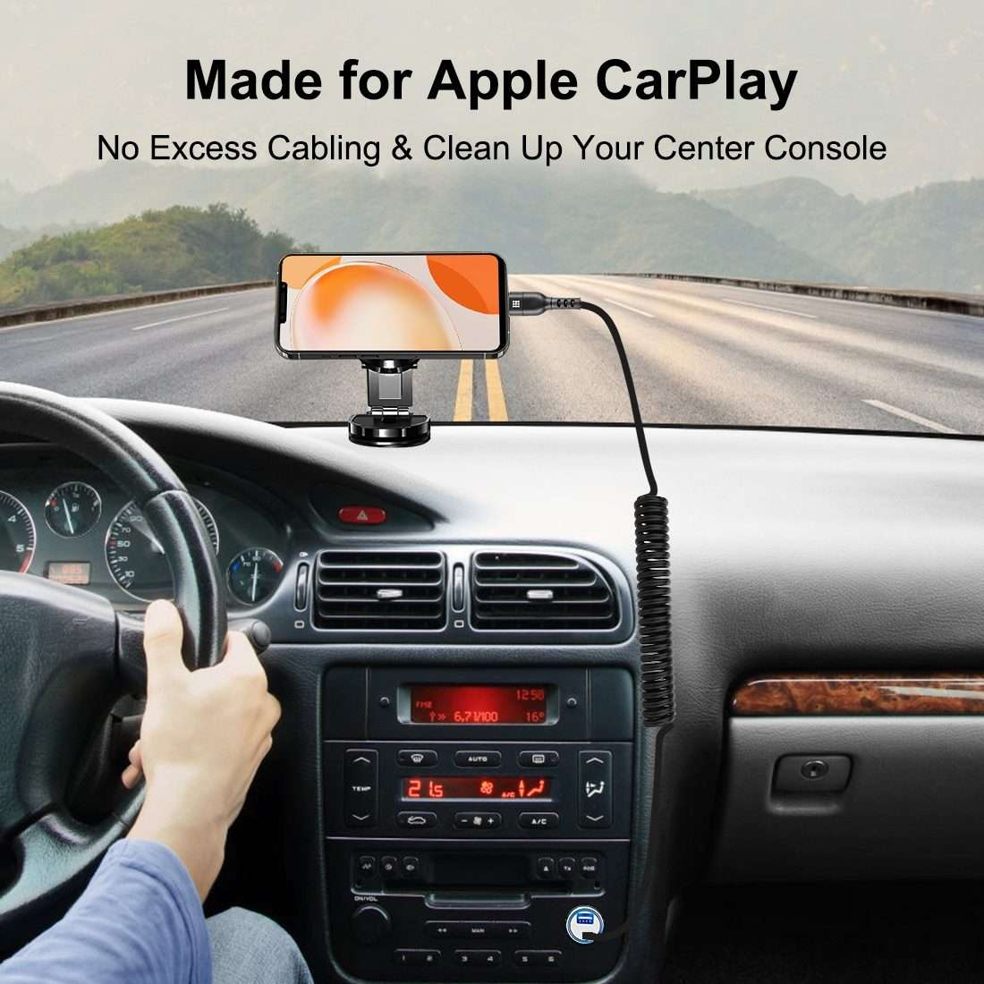 HAWEEL 2m 5A USB-C / Type-C to USB-C / Type-C Retractable Coiled PD Fast Charging Cable