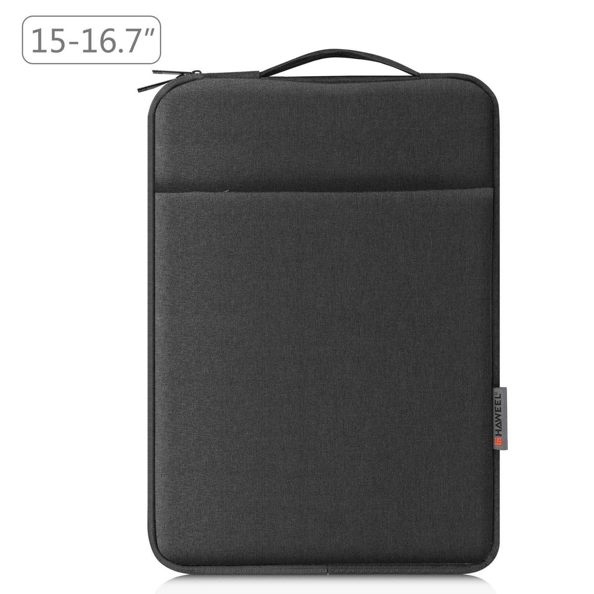 HAWEEL Laptop Sleeve Case Zipper Briefcase Bag with Handle for 15-16.7 inch Laptop (Black)