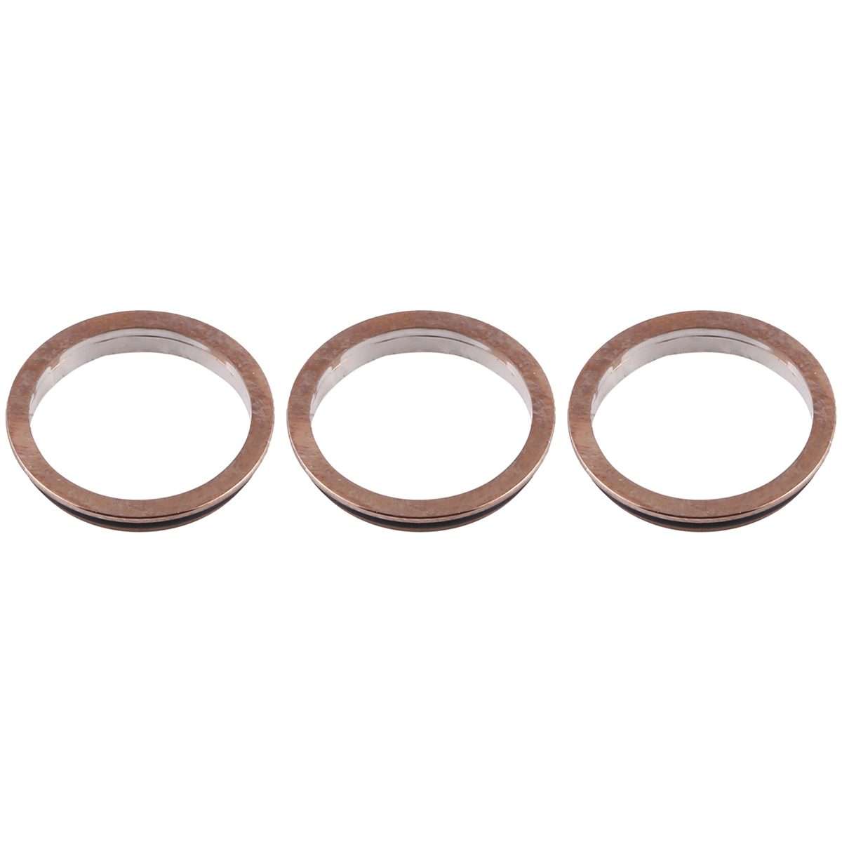 3 PCS Rear Camera Glass Lens Metal Protector Hoop Ring for iPhone 12 Pro(Gold)