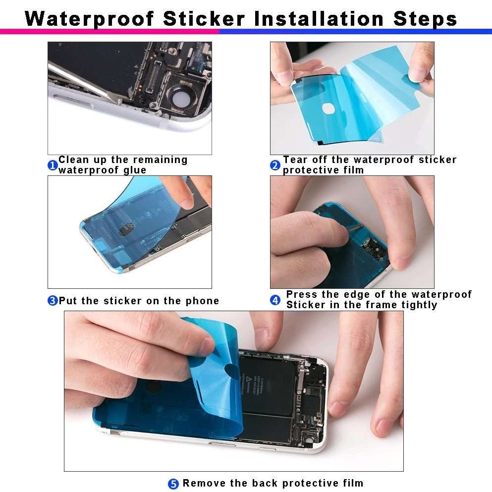 10 PCS Front Housing Adhesive for iPhone 12 Pro Max