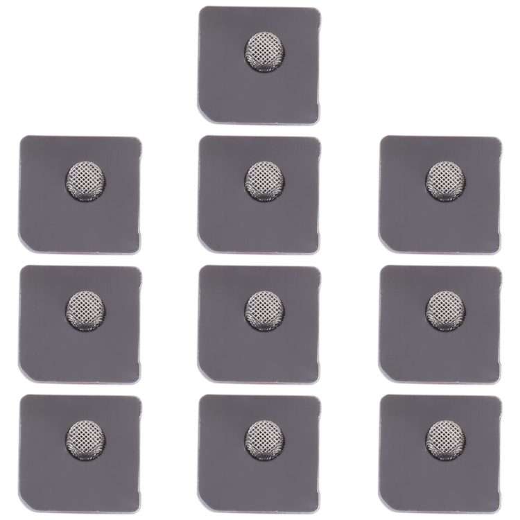 10 PCS Microphone Dustproof Mesh for iPhone 12 / 12 Pro (Black)