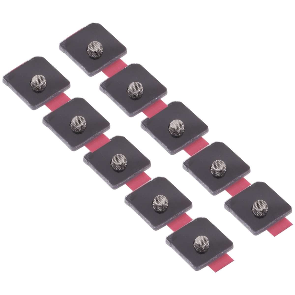 10 PCS Microphone Dustproof Mesh for iPhone 12 / 12 Pro (Black)