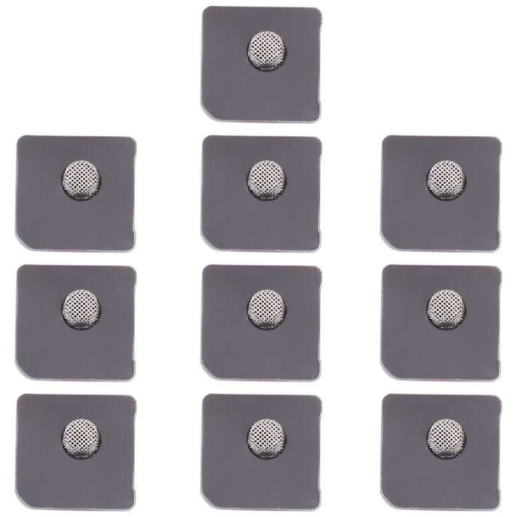 10 PCS Microphone Dustproof Mesh for iPhone 12 / 12 Pro (White)