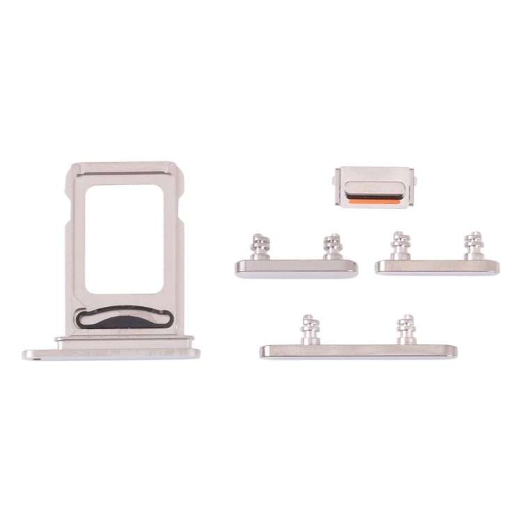 SIM Card Tray + SIM Card Tray + Side Keys for iPhone 13 Pro(Silver)