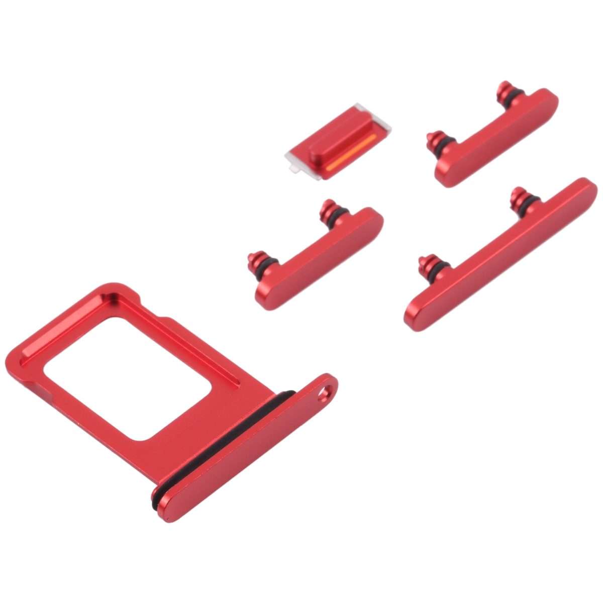 SIM Card Tray + SIM Card Tray + Side Keys for iPhone 13(Red)
