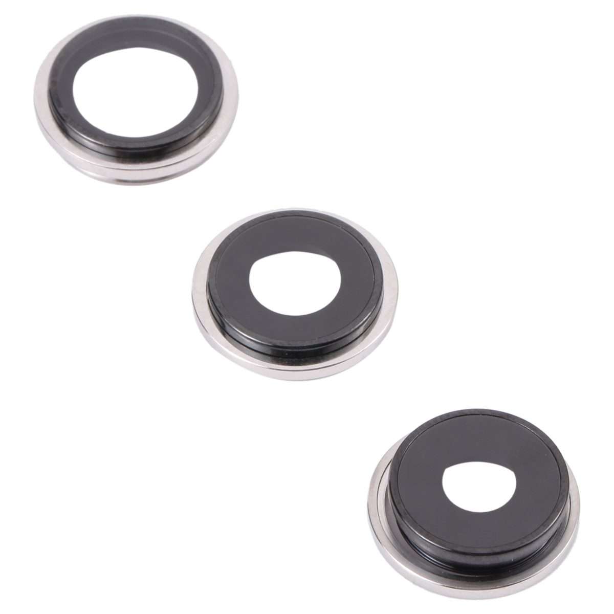 Camera Lens Cover With Retaining Bracket for iPhone 13 Pro Max(Silver)