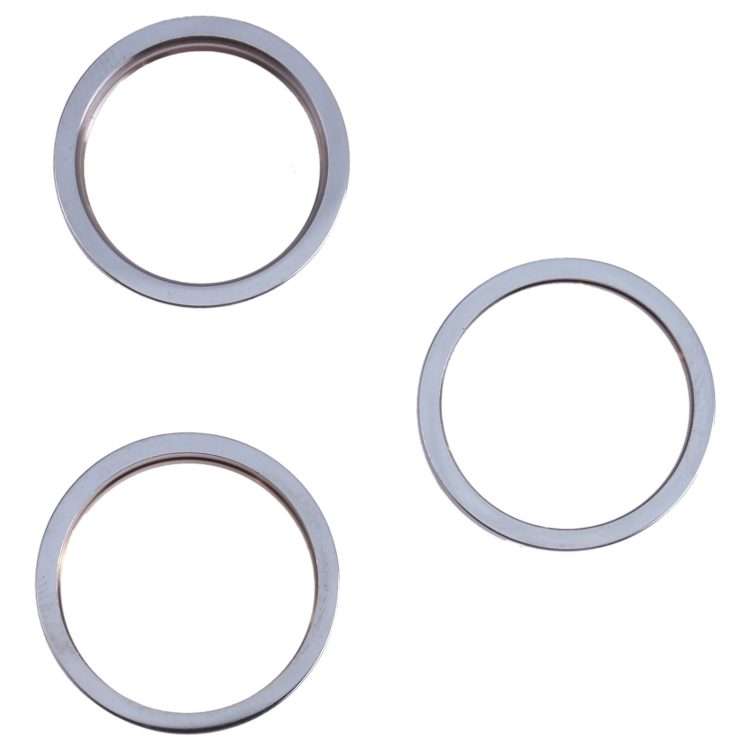 3 PCS Rear Camera Glass Lens Metal Outside Protector Hoop Ring for iPhone 13 Pro Max(Blue)