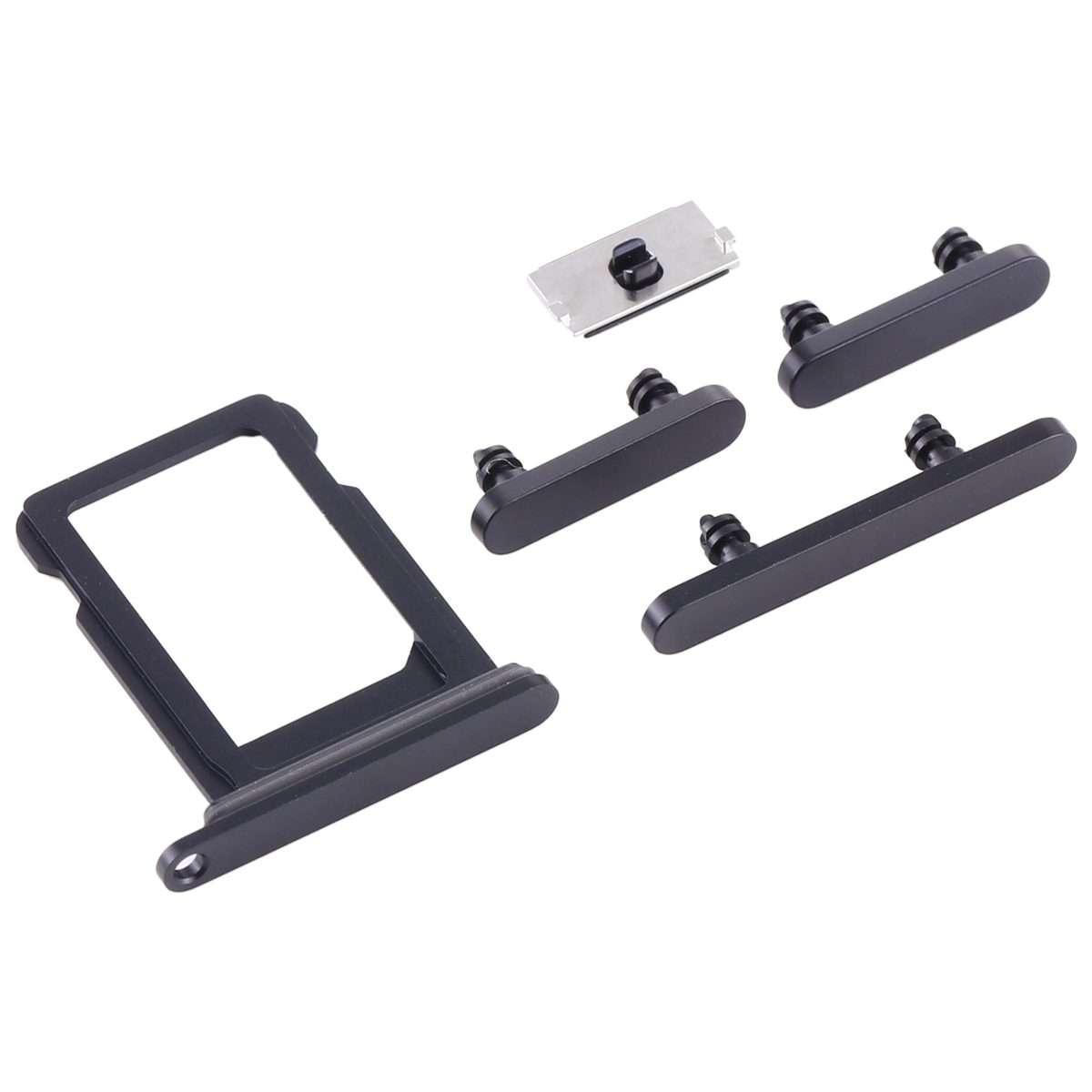 SIM Card Tray + Side Keys for iPhone 12 Mini(Black)