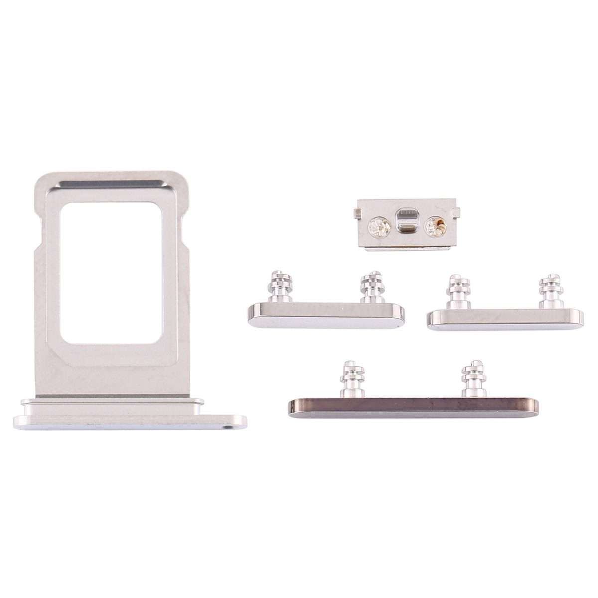 SIM Card Tray + Side Keys for iPhone 12 Pro Max(White)