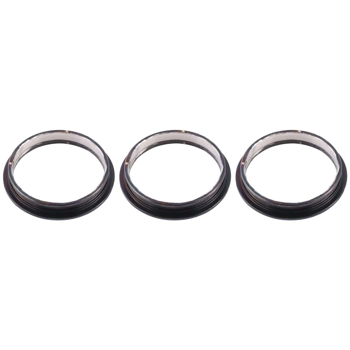 3 PCS Rear Camera Glass Lens Metal Protector Hoop Ring for iPhone 12 Pro Max(Aqua Blue)