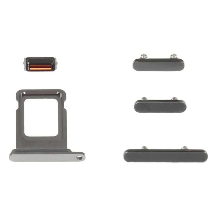 SIM Card Tray + Side Keys for iPhone 14 Pro(Black)