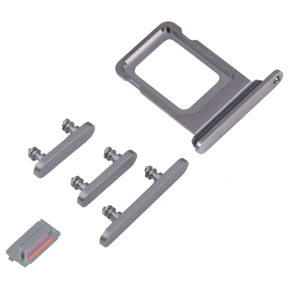 SIM Card Tray + SIM Card Tray + Side Keys for iPhone 14 Pro (Black)