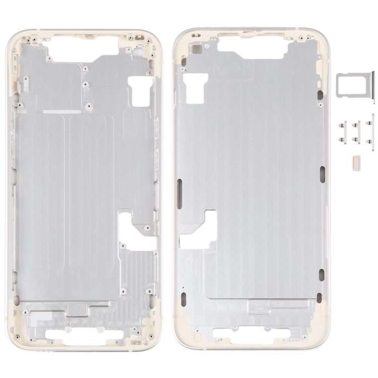 For iPhone 14 Middle Frame with Side Keys (Gold)