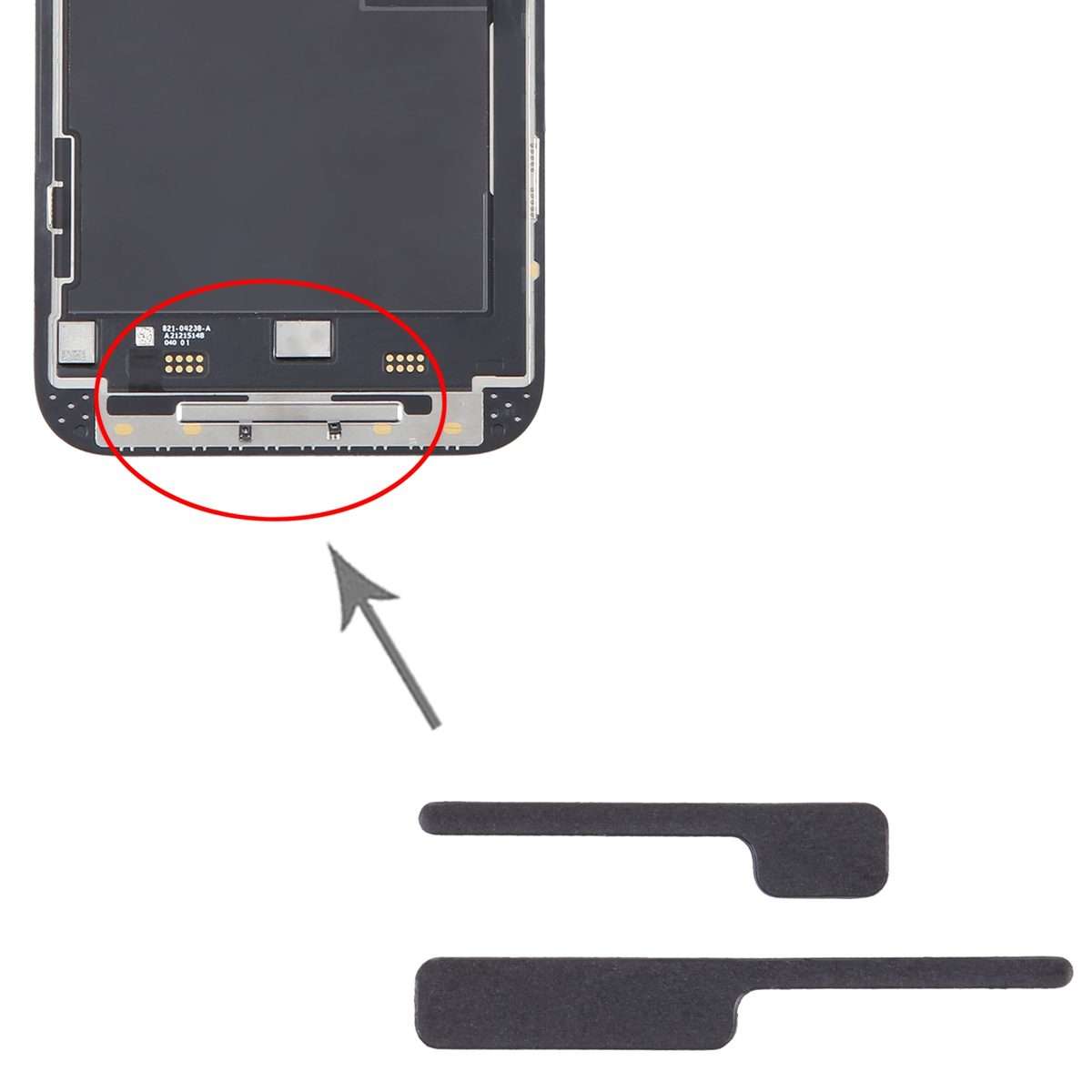 100/Set For iPhone 14 Pro Max LCD Bracket Sponge Foam Pads