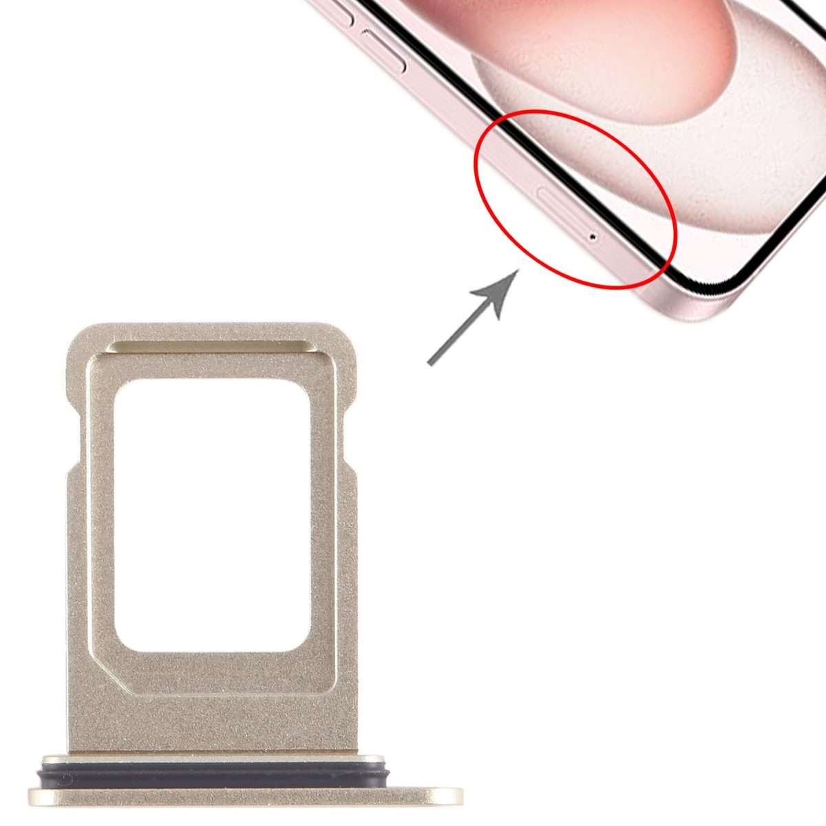 For iPhone 15 Plus SIM Card Tray (Yellow)