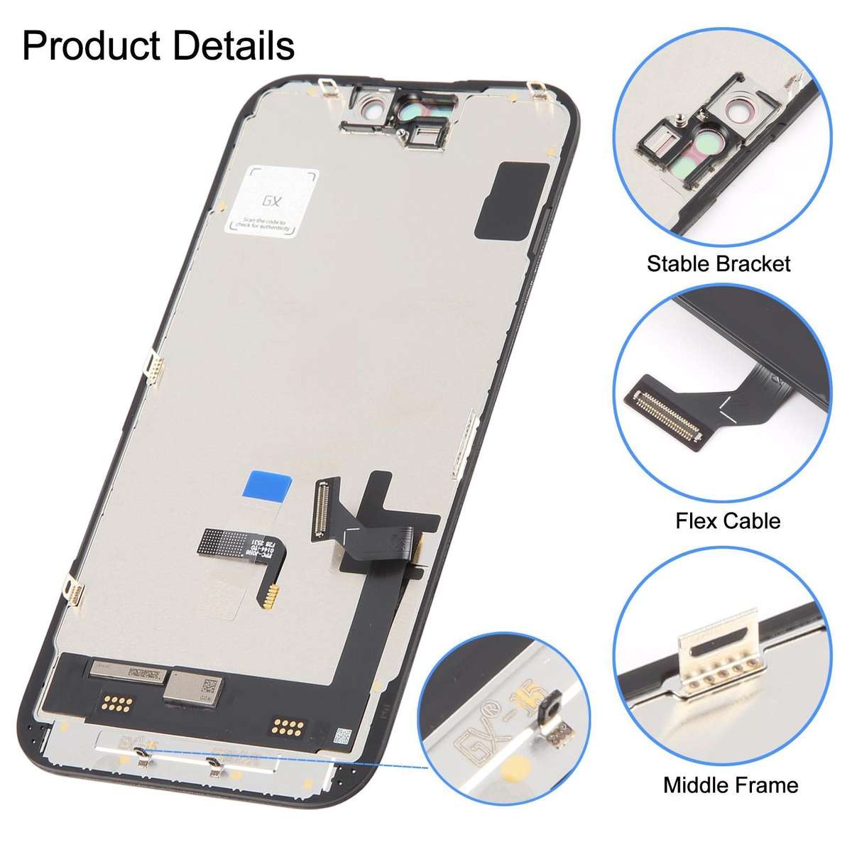 GX Hard OLED Screen For iPhone 15