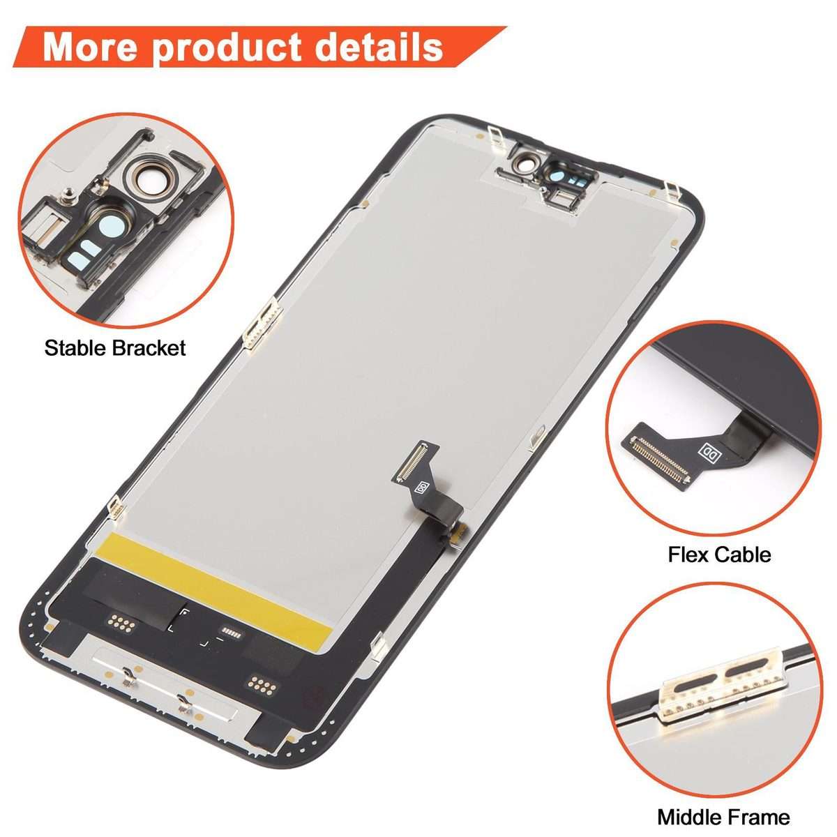For iPhone 15 Plus DD Soft OLED Screen