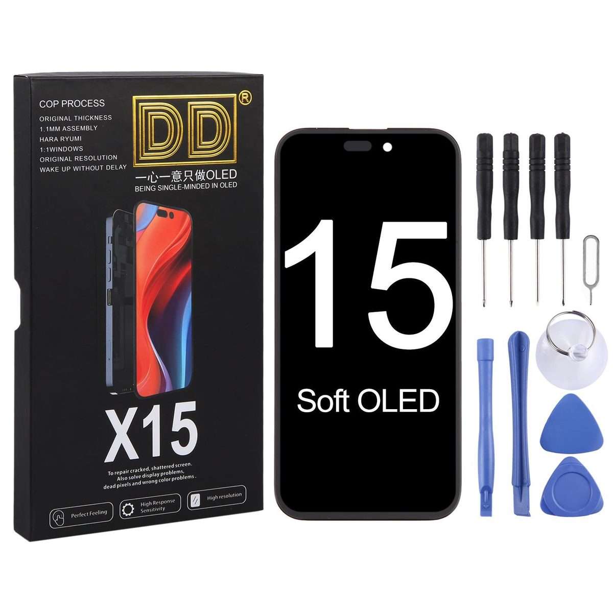 For iPhone 15 DD Soft OLED Screen