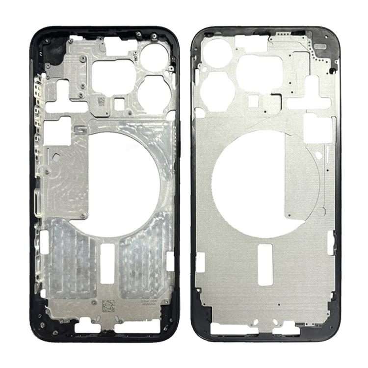 For iPhone 15 Pro Max Middle Frame Bezel Plate, Version:US Version (Black)