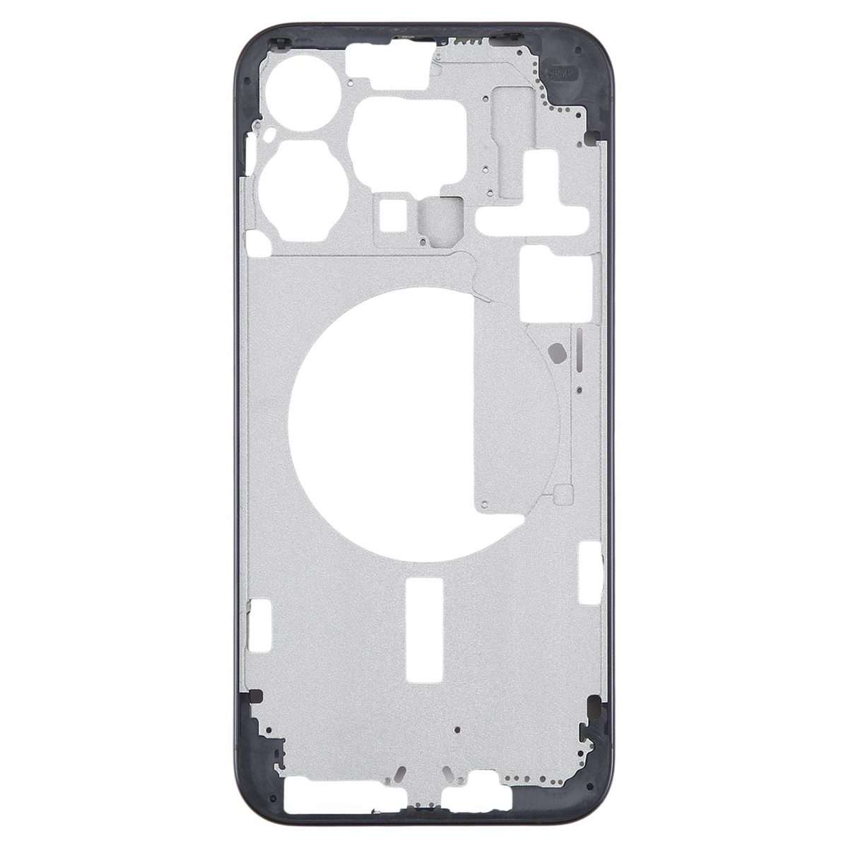 For iPhone 15 Pro Max Middle Frame Bezel Plate with Side Keys + Card Tray, Version:CE E ... (Blue)