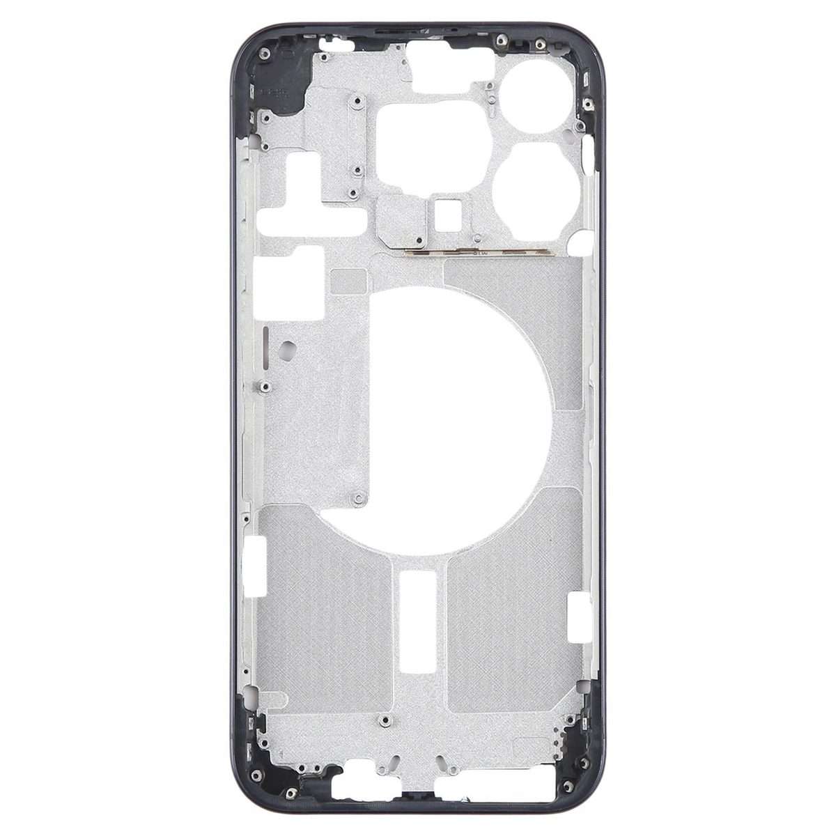 For iPhone 15 Pro Max Middle Frame Bezel Plate with Side Keys + Card Tray, Version:CE E ... (Blue)