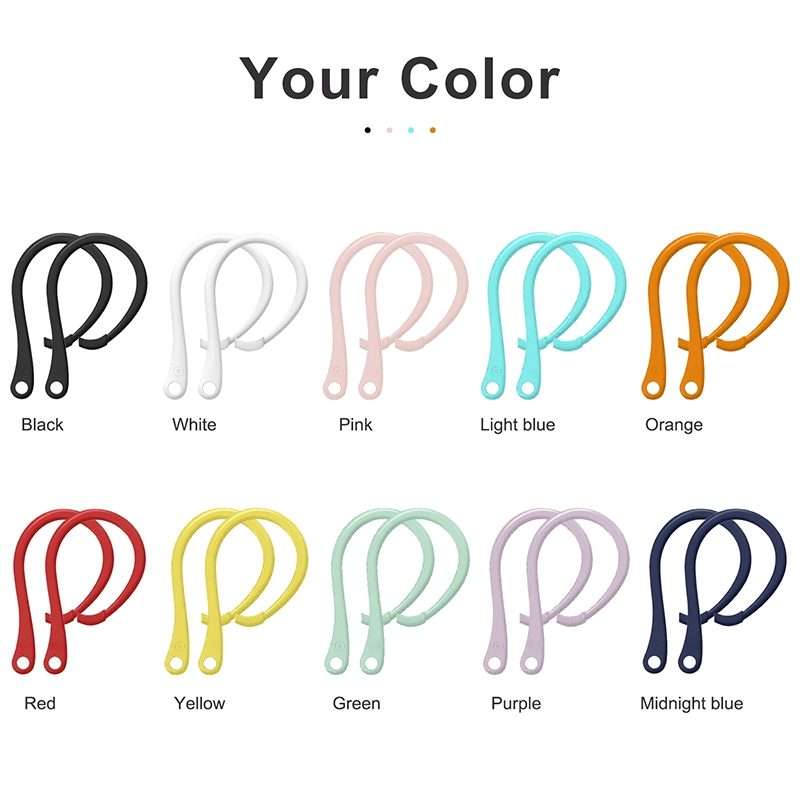 For AirPods 1 / 2 / Pro Anti-lost Silicone Earphone Ear-hook(White)
