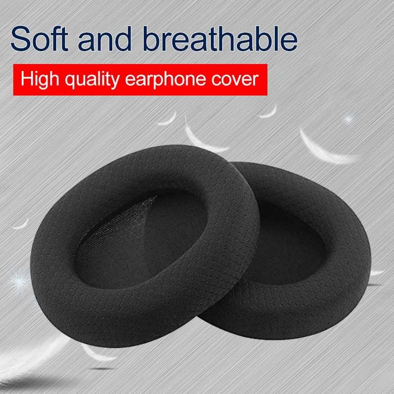 1 Pair Leather Sponge Protective Case for Steelseries Arctis 3 Pro / Ice 5 / Ice 7 Hea ... (White)
