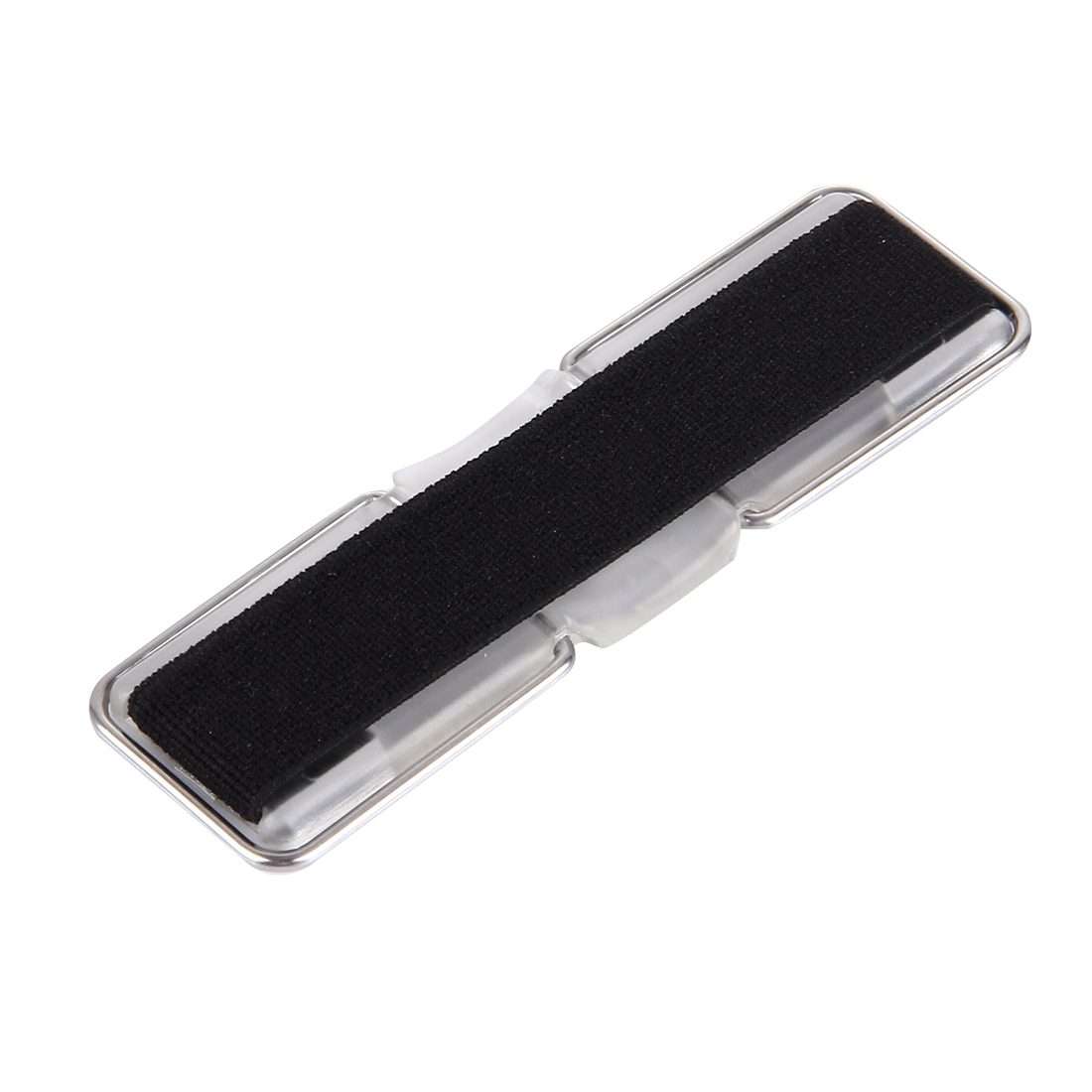 2 in 1 Adjustable Universal Mini Adhesive Holder Stand + Slim Finger Grip, Size: 7.3 x ... (Black)