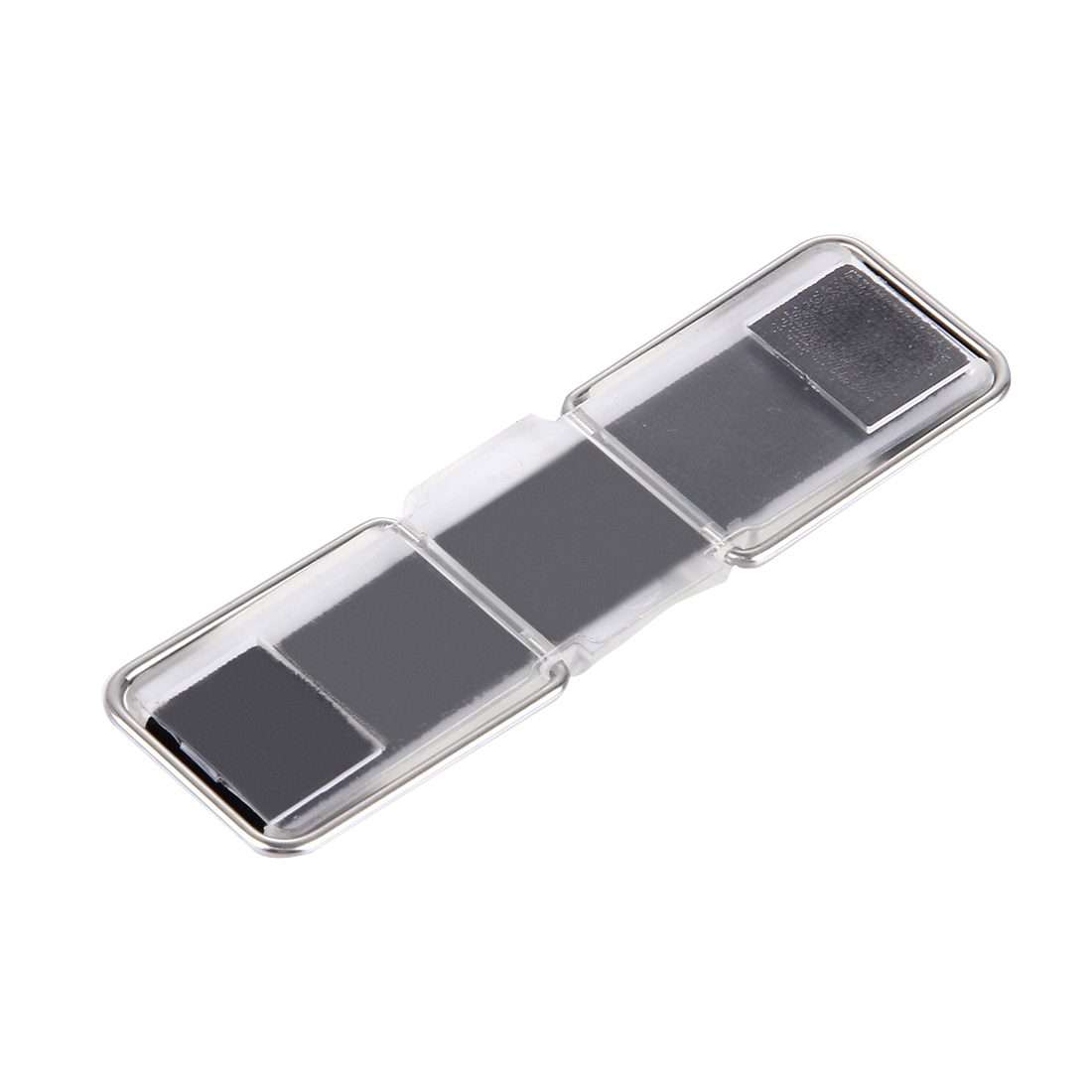 2 in 1 Adjustable Universal Mini Adhesive Holder Stand + Slim Finger Grip, Size: 7.3 x ... (Black)