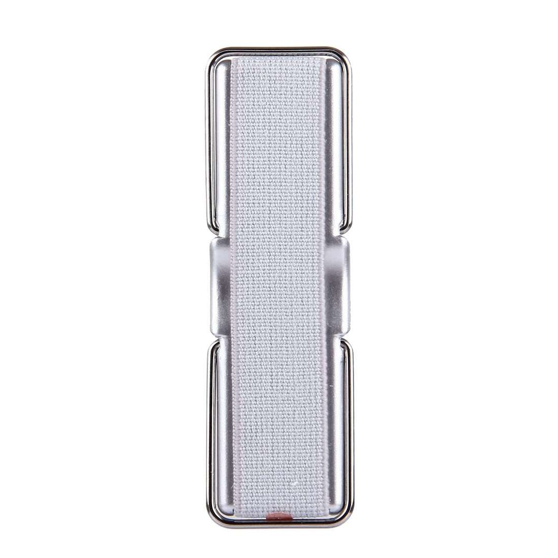 2 in 1 Adjustable Universal Mini Adhesive Holder Stand + Slim Finger Grip, Size: 7.3 x ... (Grey)
