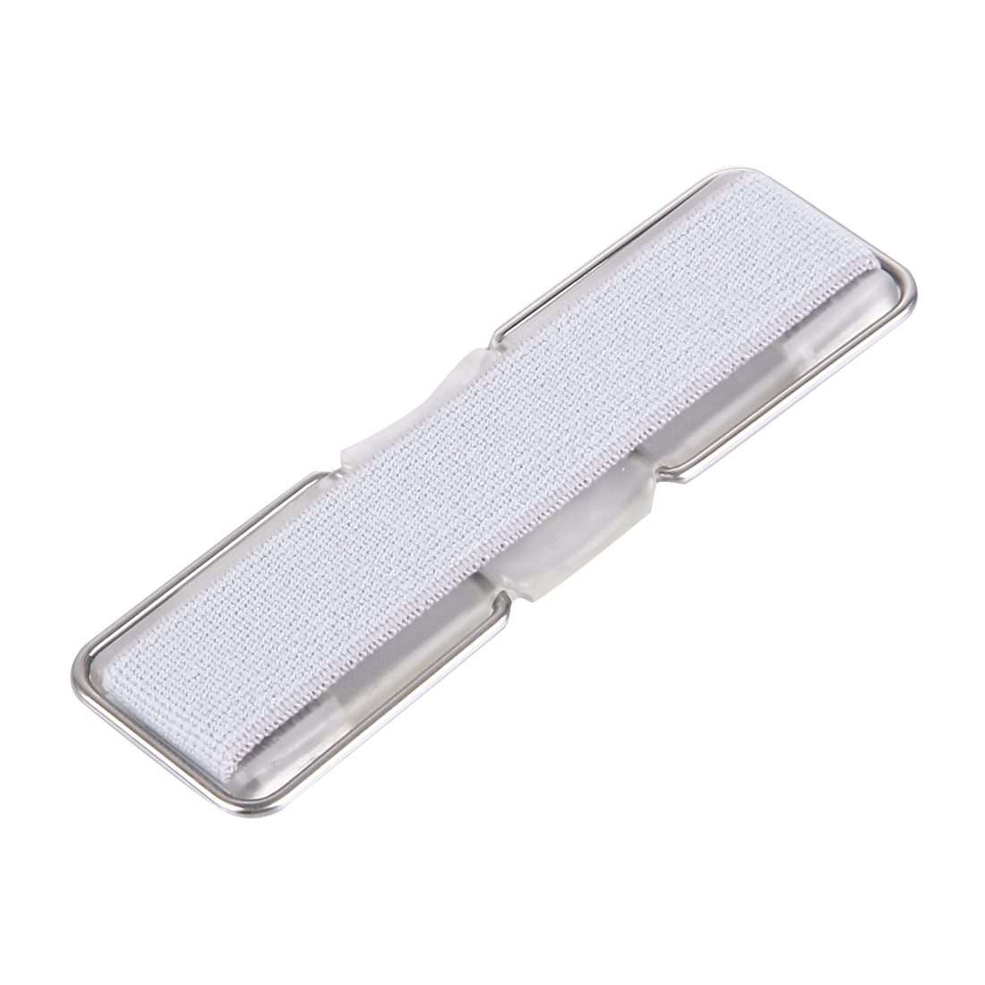2 in 1 Adjustable Universal Mini Adhesive Holder Stand + Slim Finger Grip, Size: 7.3 ... (Silver)