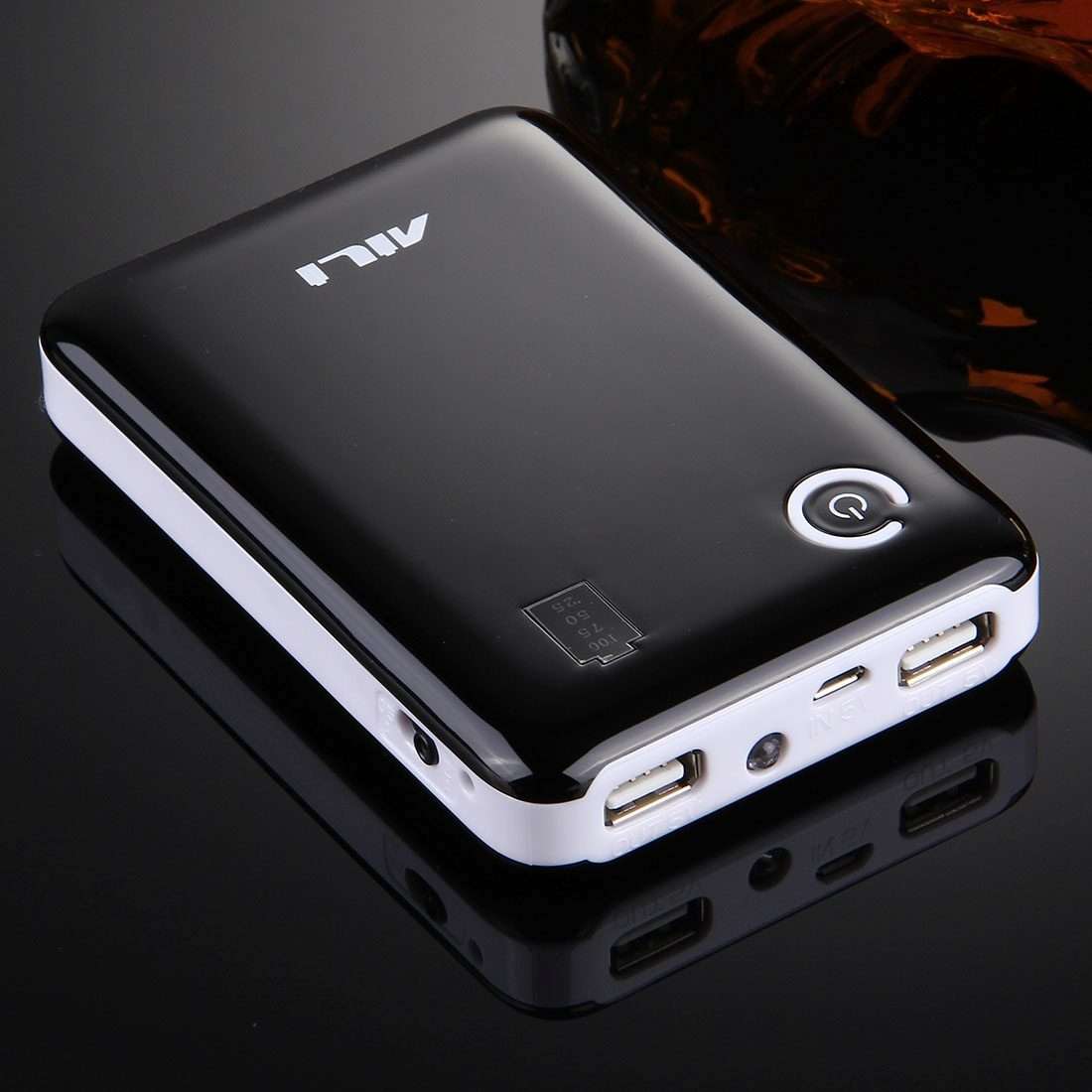 Portable High-efficiency 4 x 18650 Batteries Plastic Power Bank Shell ... (Random Color Delivery)