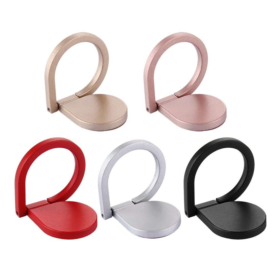 Universal 360 Degree Rotation Drops of water Style Ring Phone Holder Stand(Silver)