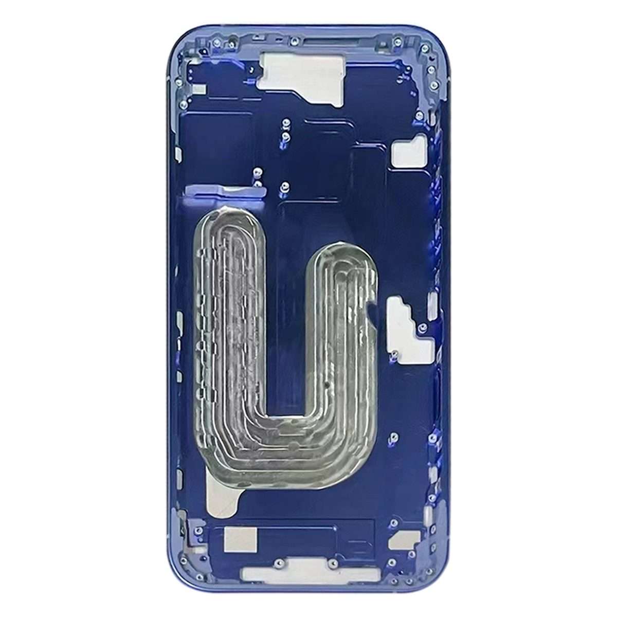 For iPhone 16 Middle Frame Bezel Plate (Blue)