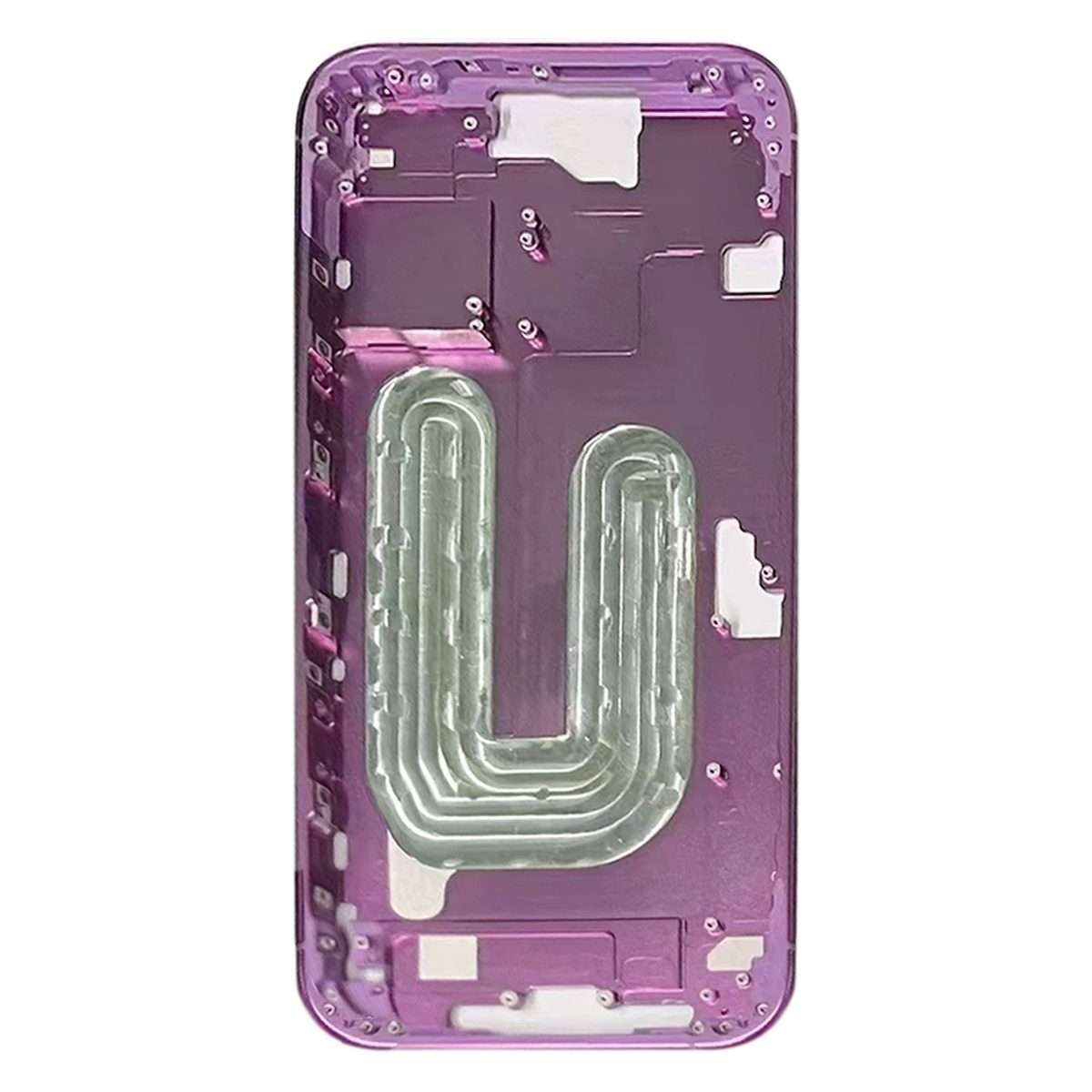 For iPhone 16 Plus Middle Frame Bezel Plate (Pink)