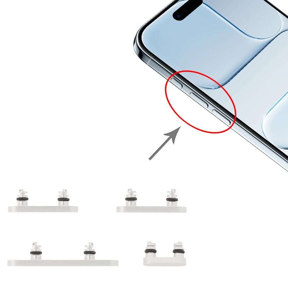 For iPhone Air Power Button and Volume Control Button (Silver)