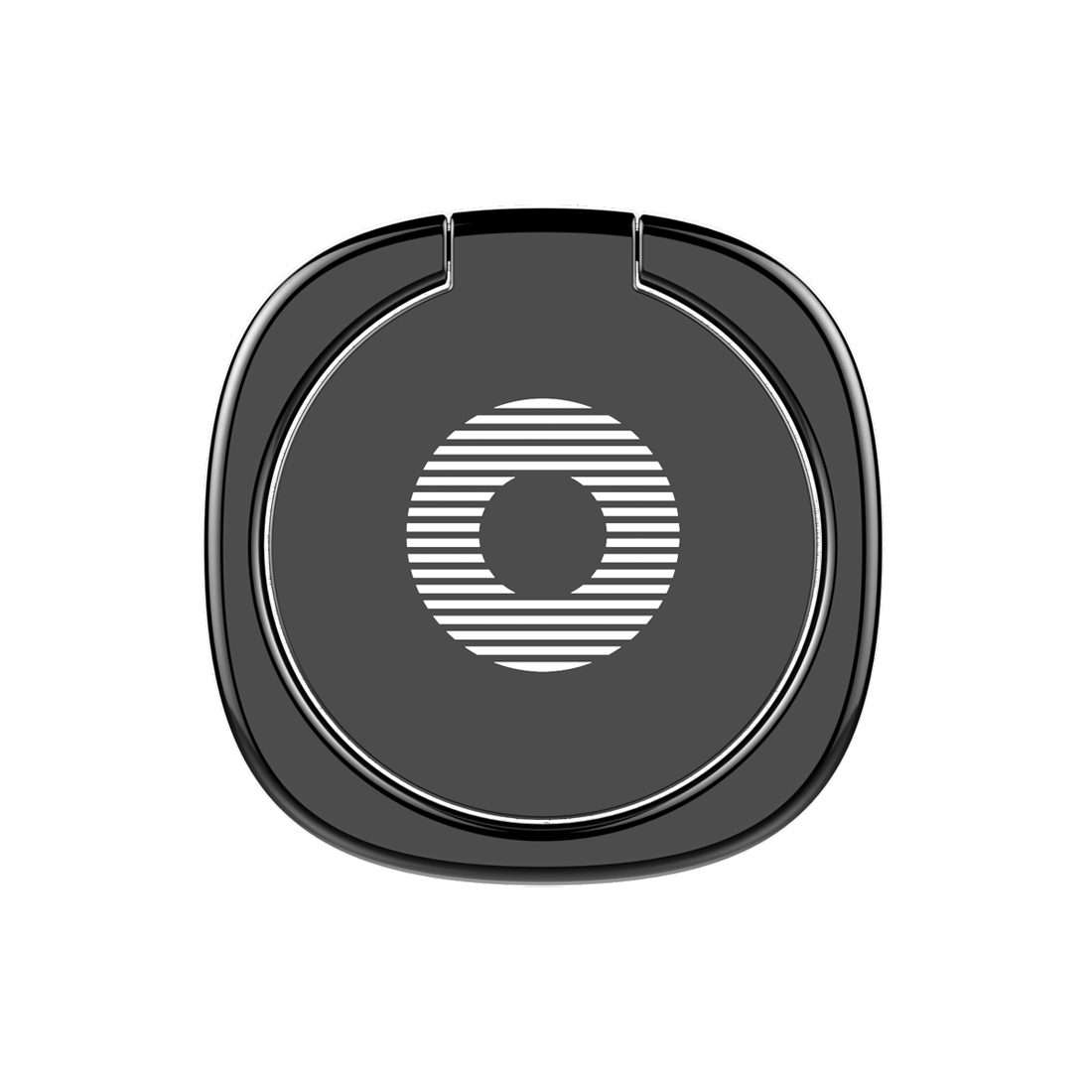 2pcs Universal 360 Degrees Rotatable Privity Metal Ring Holder Bracket for iPhone, Sam ... (Black)