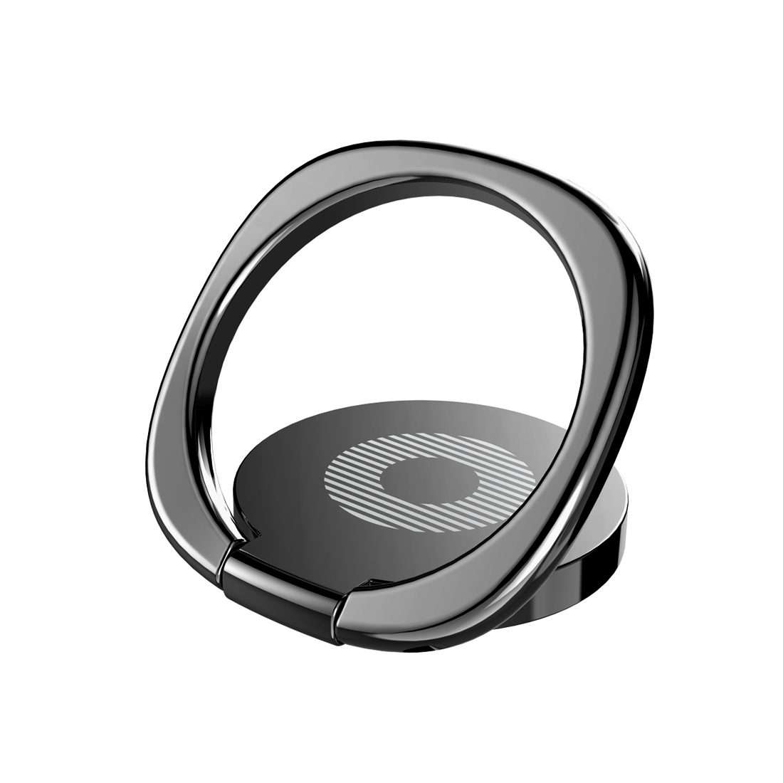 2pcs Universal 360 Degrees Rotatable Privity Metal Ring Holder Bracket for iPhone, Sam ... (Black)