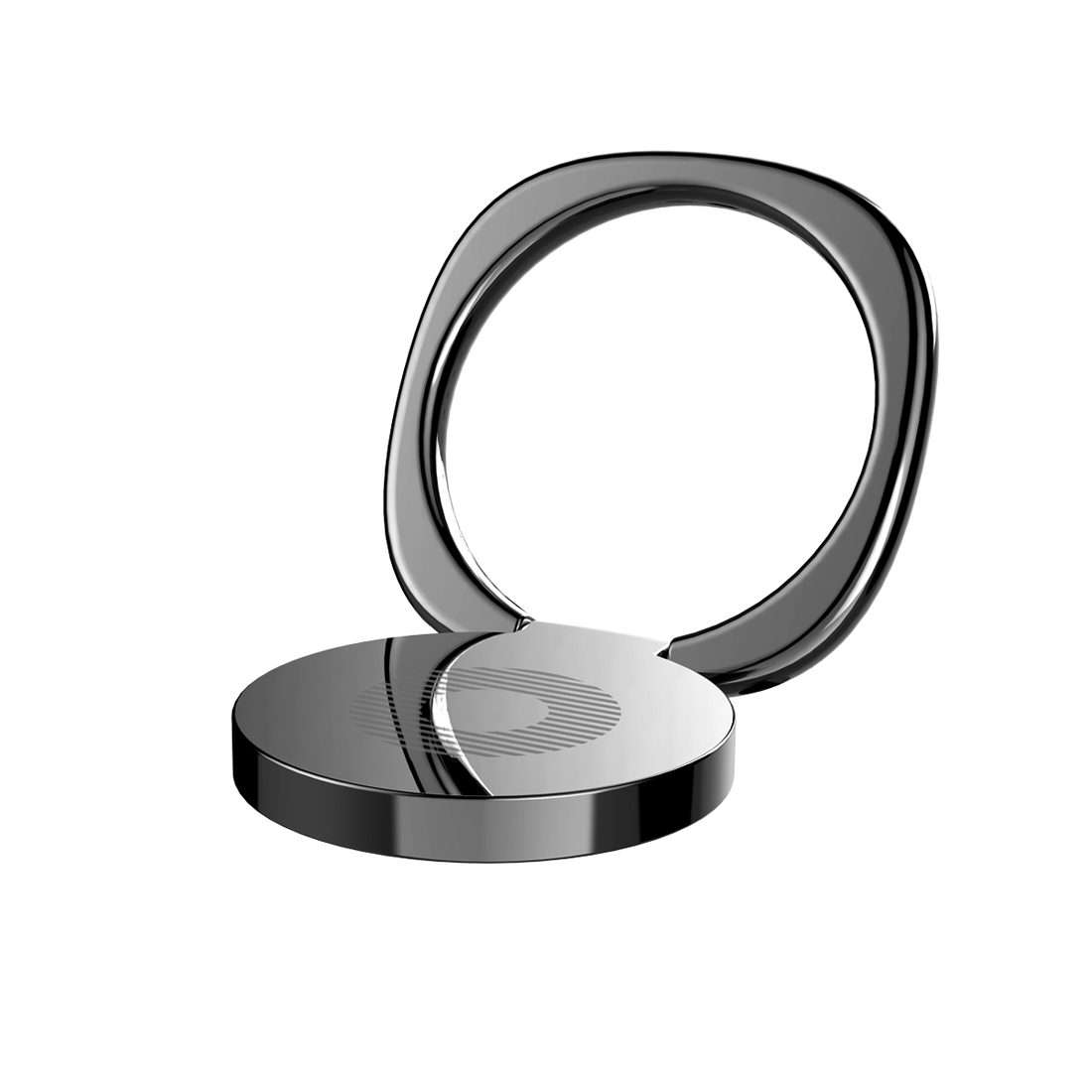 2pcs Universal 360 Degrees Rotatable Privity Metal Ring Holder Bracket for iPhone, Sam ... (Black)